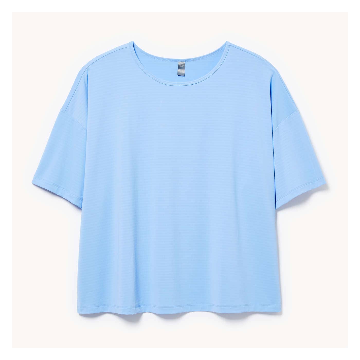 【oan】Bloue short sleeve T shirt Active Balance Crop Oversized T-Shirt in Light Blue from Joe